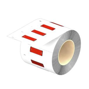 c 130 -55 red aluminium anodized neutral characters printed mm 45 width marking device