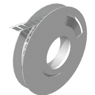 silver polyamide without characters printed mm 17 width marking device