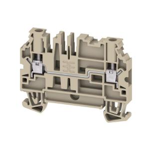 2 connections of number v 800 a 32 mm2 4 beige dark connection screw block terminal feed-through