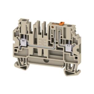 1 levels of number 2 connections of number v 500 a 28 mm2 4 beige dark connection screw terminal test-disconnect
