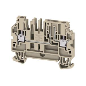 1 levels of number 2 connections of number v 500 a 28 mm2 4 beige dark connection screw terminal test-disconnect