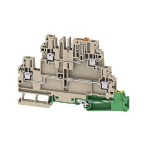 3 levels of number 5 connections of number v 500 a 28 mm2 4 beige dark connection screw terminal test-disconnect