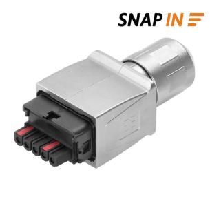 5 poles of number ip67 ip65 grey silver colour plug connector power ethernet industrial connector plug-in power