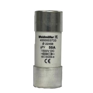 a 50 gpv mm 58 x 22 1500 photovoltaics cartridge fuse cylindrical