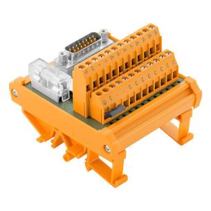 connection screw plug 15-pole 41652 din 60807 iec to acc connectors d-sub built-in connector terminal with module interface