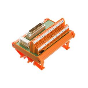 connection screw plug 25-pole 41652 din 60807 iec to acc connectors d-sub built-in connector terminal with module interface