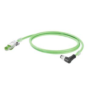 m 2 length 4 poles of number 20 ip rj45 pin angled 67 ip d-code m12 assembled cable profinet