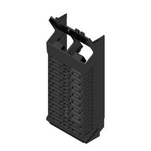 black plastic state installed in ip20 3 45 width housing modular element side