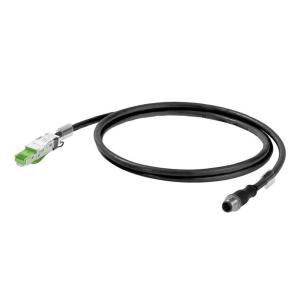 m 4 length 4 poles of number 20 ip rj45 pin straight 67 ip d-code m12 line connecting assembled cable railway ethernet