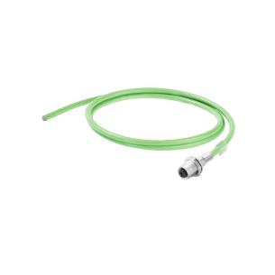 m 5 length 4 poles of number open flange d-code m12 assembled cable profinet