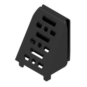 black plastic state installed in ip20 5 17 width housing modular cover element side