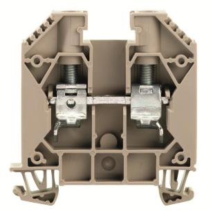 2 connections of number v 1000 a 76 mm2 16 beige dark connection screw block terminal feed-through