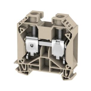 2 connections of number v 1000 a 125 mm2 35 beige dark connection screw block terminal feed-through
