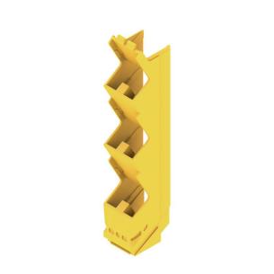 yellow traffic plastic state installed in ip20 5 17 width housing modular element side