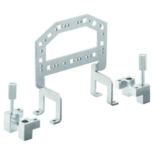 grey silver colour galvanized steel connectors industrial panel grip