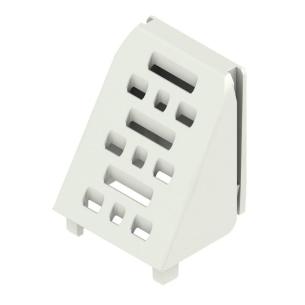 grey light plastic state installed in ip20 5 17 width housing modular cover element side