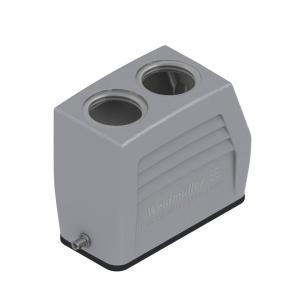 condition plugged in ip65 2 size installation side lower clamp end-locking housing plug top from entry cable connectors industry housing