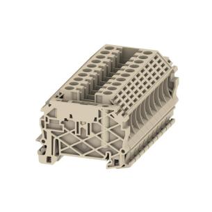 2 connections of number v 800 a 41 mm2 6 beige dark connection screw block terminal feed-through