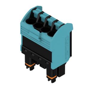 box actuator with in push 4 poles of number 00 5 mm in pitch a 10 v 320 connection wire connector pcb