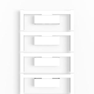 vertical and horizontal neutral characters printed white marking terminal