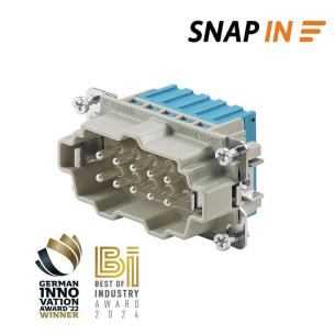 4 size installation in snap 10 poles of number a 16 v 500 male connectors plug-in industry insert contact