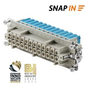 8 size installation in snap 24 poles of number a 16 v 500 female connectors plug-in industry insert contact