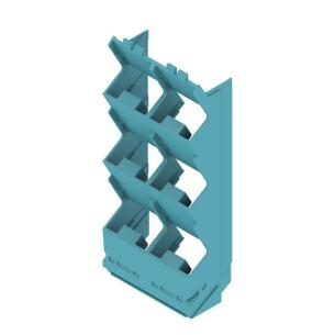blue light plastic state installed in ip20 45 width housing modular element side