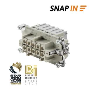 4 size installation in snap 10 poles of number a 16 v 500 female connectors plug-in industry insert contact