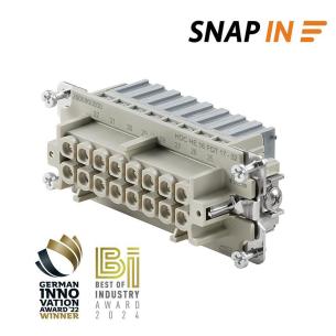 6 size installation in snap 16 poles of number a 16 v 500 female connectors plug-in industry insert contact