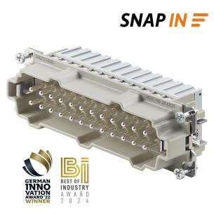 8 size installation in snap 24 poles of number a 16 v 500 male connectors plug-in industry insert contact