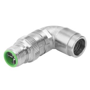 yes connection shield ip67 8 poles of number connection crimp x-coded m12 customisable field plug round