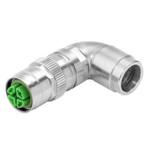 yes connection shield ip67 8 poles of number connection crimp x-coded m12 customisable field plug round
