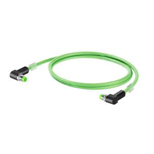 m 5 7 length 4 poles of number pin angeled ip67 - d-code m8 pin angeled ip67 - d-code m8 assembled cable profinet