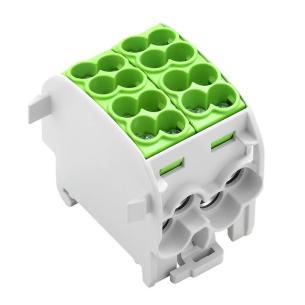 1 levels of number 8 connections of number v 1000 a 152 mm2 25 grey light connection screw terminal distributor potential