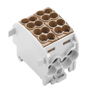 1 levels of number 8 connections of number v 1000 a 152 mm2 25 grey light connection screw terminal distributor potential