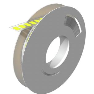 yellow polyamide without characters printed mm 15 width marking device