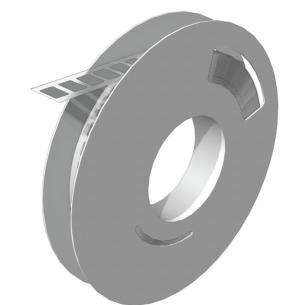silver polyamide without characters printed mm 15 width marking device