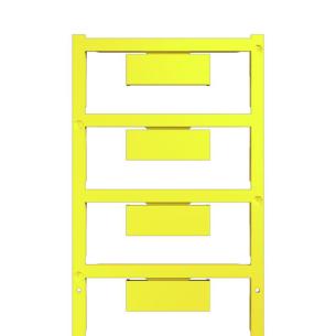 vertical and horizontal neutral characters printed yellow marking terminal