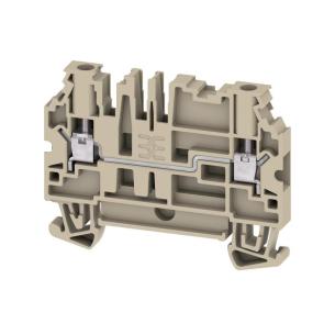 2 connections of number v 800 a 32 mm2 4 beige dark connection screw block terminal feed-through