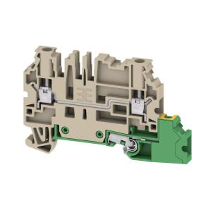 3 connections of number v 800 a 32 mm2 4 beige dark connection screw block terminal feed-through