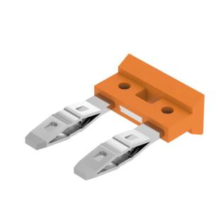 00 8 mm in pitch 2 poles of number connection in push with sockets d-series for a 2 orange relay cross-connector