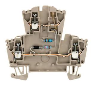 35 ts 2 levels of number 3 connections of number v 115 v 115 mm2 5 2 beige dark connection screw block terminal component