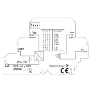 v 0-10 output frequency input converter u for transducer measuring frequency
