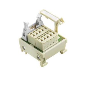 connection tension-clamp 10-pole din41651 iec60603-13 with acc in connector plug-in built-in connector terminal with module interface