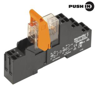 in push a 16 ac v 250 agni contact co 1 led red ac v 24 module relay