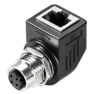 yes shielding m12 2 connection 90 rj45 1 connection ip67 adapter plug rj45