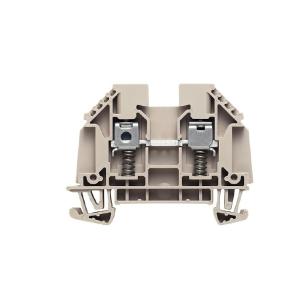 2 connections of number v 690 a 32 mm2 4 beige dark connection screw block terminal feed-through
