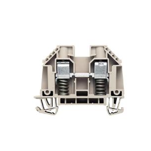 2 connections of number v 630 a 57 mm2 10 beige dark connection screw block terminal feed-through