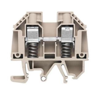 2 connections of number v 690 a 57 mm2 10 beige dark connection screw block terminal feed-through