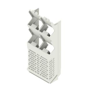 grey light plastic state installed in ip20 45 width housing modular element side